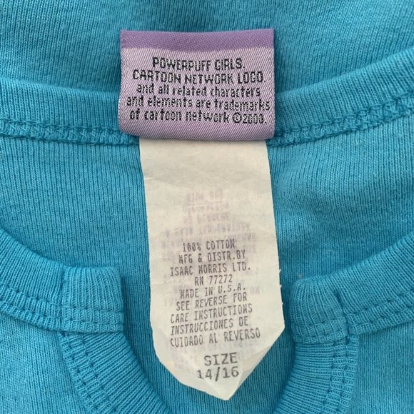 NWT Vintage Y2K 2000 POWERPUFF Girls Kids Character Cartoon Network Top T Shirt - Picture 11 of 11